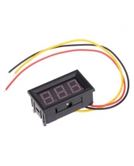 Medidor de Voltaje 0-100VDC Display Rojo