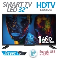 TELEVISION LED GHIA 32PULG. SMART TV G32DHDS7 HD 720P 2 HDMI / 3 USB / VGA/PC 60HZ