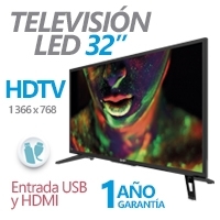 TELEVISION LED GHIA 32PULG. G32DHDX HD 720P 3 HDMI/ 1 USB/ VGA/PC 60 HZ