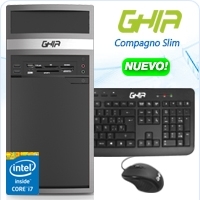 GHIA COMPAGNO MT / INTEL CORE I7 7700 QUAD CORE 3.60 - 4.20 GHZ /8 GB/2 TB/ MT-N / WINDOWS 10 PRO
