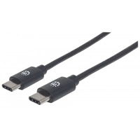 CABLE USB 3.1, GEN 1, C MACHO/ C MACHO, 5 GBPS, 2 M, NEGRO MANHATTAN