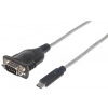 CABLE CONVERTIDOR USB-C A SERIAL TIPO-C, CHIP PROLIFIC PL-2303RA, 45 CM (18 IN.) MANHATTAN