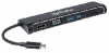 CONVERTIDOR VIDEO USB-C A HDMI/SVGA H HUB USB LECTOR TARJETAS MANHATTAN