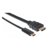 CABLE USB-C, CM-HDMI M 1.0M V3.1 4K, NEGRO MANHATTAN