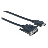 CABLE HDMI - DVI-D M-M  3.0M MANHATTAN