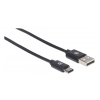 CABLE USB-C, AM-CM 2.0M V2, NEGRO MANHATTAN