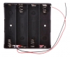 Porta Pilas 4x18650 Con Cables en Serie