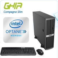 GHIA COMPAGNO SLIM/INTEL CORE I3 8100 4 CORES 3.60 GHZ/8 GB/1 TB/INTEL OPTANE/WI-FI/SFF-N/WIN 10 PRO