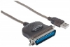 CABLE CONVERTIDOR USB A CEN36 MANHATTAN 1.8 M P/IMPRESORA BOLSA
