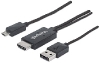 CABLE MHL MANHATTAN DE MICRO USB A HDMI CON USB-A PARA ALIMENTACION