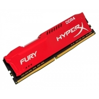 MEMORIA KINGSTON UDIMM DDR4 8GB 2400MHZ HYPERX FURY RED CL15 288PIN 1.2V C/DISIPADOR DE CALOR P/PC/GAMER/ALTO RENDIMIENTO