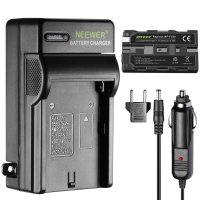 Kit de Cargador y Batería Recargable NP-F550 NP-F570 2200mAh para Video Cámaras Sony CyberShot D Series DS