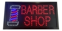 Anuncio Luminoso LED - Barber Shop 25x48cm