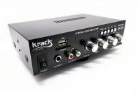 Amplificador Krack Audio con Bluetooth/MP3/FM USB/SD 12VDC