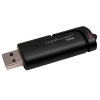 MEMORIA KINGSTON 32GB USB 2.0 ALTA VELOCIDAD / DATATRAVELER 104 NEGRO