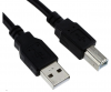 Cable USB 2.0 de Plug USB A a Plug USB B, tipo Impresora, Negro 3.6Mts