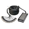 Cable SNAKE de Microfonía con 24 Canales XLR y 4 Retornos 30m