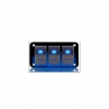 Panel de 3 Switch Selector Led Azul