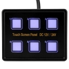 Panel Touch de 6 Switch Selector, 12V 10A