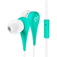ENERGY EARPHONES STYLE 1+ MINT (IN-EAR, MIC, CONTROL TALK, FLAT CABLE COLOR VERDE