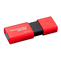 MEMORIA KINGSTON 32GB USB 3.0 ALTA VELOCIDAD / DATATRAVELER 100 G3 ROJO