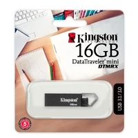 MEMORIA KINGSTON 16GB USB 3.1 DATATRAVELER MINI DTMRX GRIS