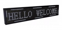 Letrero LED Programable 100x20x5cm 30W, Alto Brillo, Interior, Blanco