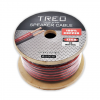 Cable para Bocina TREO 2x12AWG 100% Cobre, Flexible, Libre de Oxígeno, Rojo/Humo