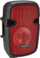 Bafle amplificado Bluetooth/SD/USB/AUX, Con Micrófono, Recargable, Roja