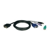 CABLE PARA KVM 3 MTS PS2 Y USB 2EN1 P/B042