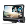 DashCam DVR Automotriz 1080p, Pantalla 4", Triple Cámara, Frontal, Reversa e Interior