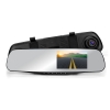 Espejo Retrovisor con DashCam DVR Automotriz 1080p, Pantalla 4.3", Doble Cámara, Frontal y Reversa