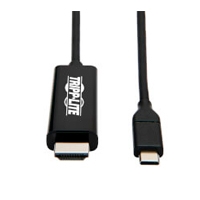 CABLE TRIPP-LITE (U444-003-H4K6BE) ADAPTADOR USB C A HDMI (M/M), 4K @ 60 HZ, 4:4:4, HDR, COMPATIBLE CON THUNDERBOLT 3, NEGRO, 91.4 CM [3 PIES]