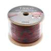 Cable para Bocina TREO 2x18AWG 100% Cobre, Flexible, Libre de Oxígeno, Rojo/Humo