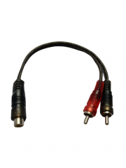 Cable de Audio HF de 1 Jack RCA a 2 Plugs RCA Flex [2 Pzs]