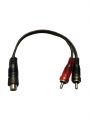 Cable de Audio HF de 1 Jack RCA a 2 Plugs RCA Flex [2 Pzs]