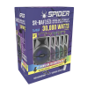 Bocina Amplificada SPIDER 15" Bluetooth, USB/SD, Iluminación LED, con Micrófono y Control Remoto
