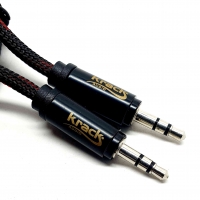 Cable de Audio de Plug 3.5St a Plug 3.5St Auxiliar, Libre de Oxígeno, 1.8m