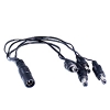 Cable Arnés Divisor de Jack Invertido 2.1mm a 4 Plugs Invertidos 2.1mm Pulpo CCTV