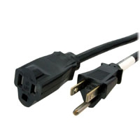 Cable Extensor De Tomacorrientes De 3m (nema 5-15p A Nema 5-15r) - Cable De Poder De 14 Awg - 125v, 15a - Negro - Startech.com Mod. Pac1011410