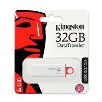 Memoria Kingston 32gb Usb 3.0 Datatraveler I Gen 4 Roja
