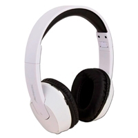 Aud?fonos Acteck On Ear Hi-fi Con Microfono, Alambrico Con Cable Plano 3.5 Mm Ar-100 Color Blanco