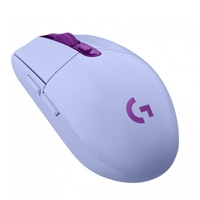 Mouse Gaming Logitech G305 Lightspeed Lilac Optico Inalambrico Usb 1ms Con Sensor Hero 12000dpi 6 Botones