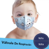 Mascarilla Cubrebocas KN95 Infantil con Filtración 95% TOMODS GB2626-2006