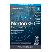 Esd Norton 360 For Gamers , Total Security, 3 Dispositivos, 1 A?o, Descarga Digital
