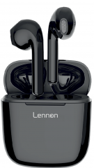 Audífonos Lennon True Wireless TWS Bluetooth V5.0 Negros