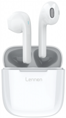 Audífonos Lennon True Wireless TWS Bluetooth V5.0 Blancos