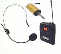 Micrófono Inalámbrico Diadema UHF con Receptor 6.3mm Recargable