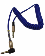 Cable de Audio Auxiliar, de Plug 3.5mm Stereo Macho-Macho, Azul