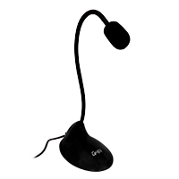 Microfono Ghia Para Pc De Escritorio Con Cuello Flexible 3.5mm